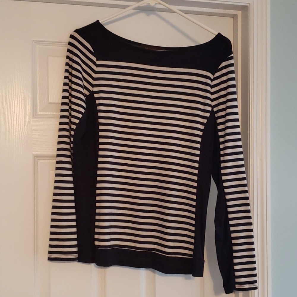 Navy/White Striped Shirt